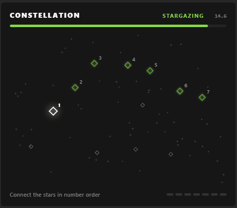 Constellation minigame