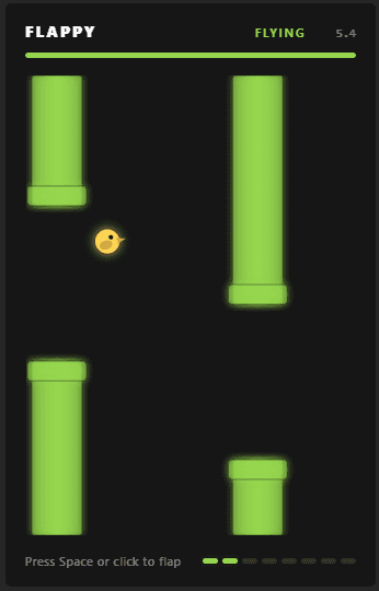 Flappy minigame