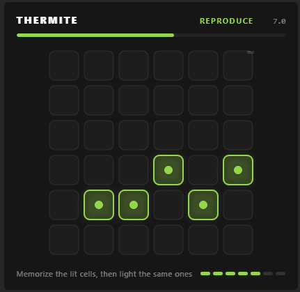 Thermite minigame, view 2