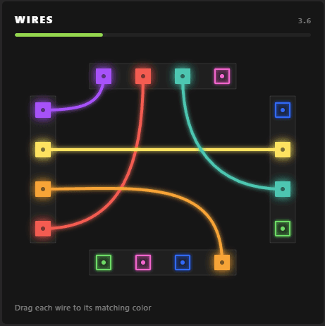 Wires minigame